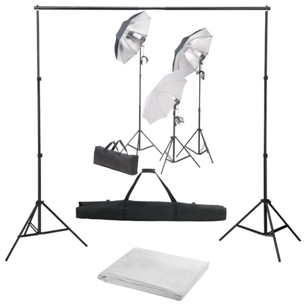 Photography kit with backrest