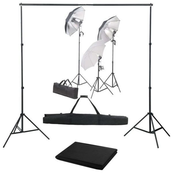 Photography kit with backrest