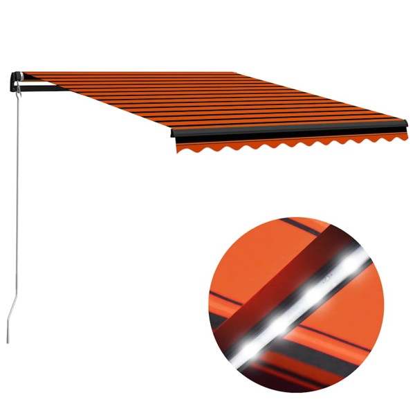 Manually pulled marquis, orange and brown, 350x250cm
