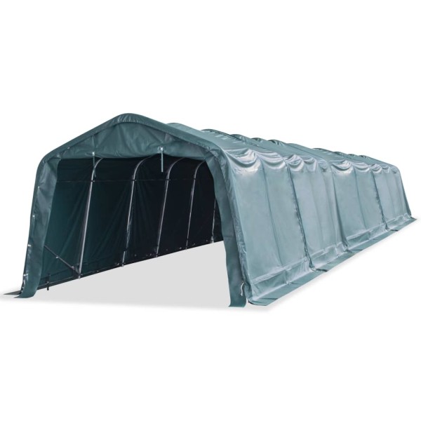 Remove animal tent, green, 3.3x16m, PVC, 550g / m ²