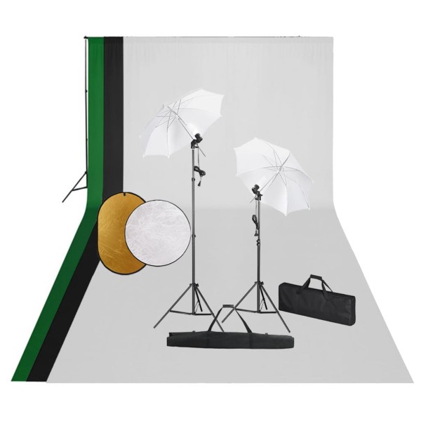 Studio suite with lighting, background and reflex