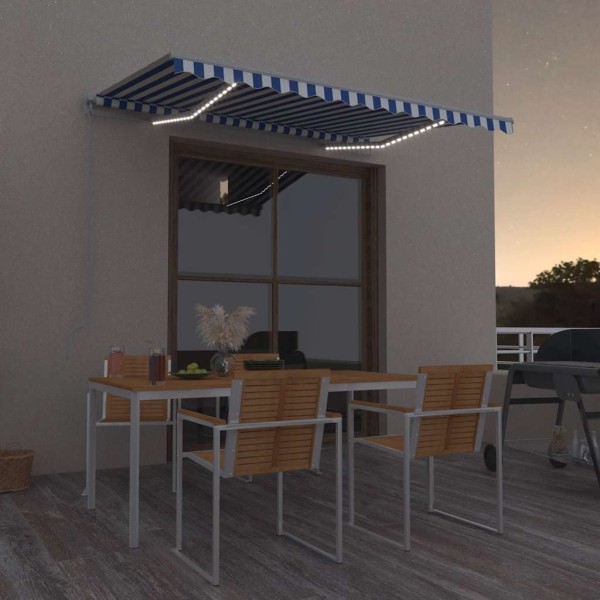 Manually pulled marquis, blue and white, 300x250cm