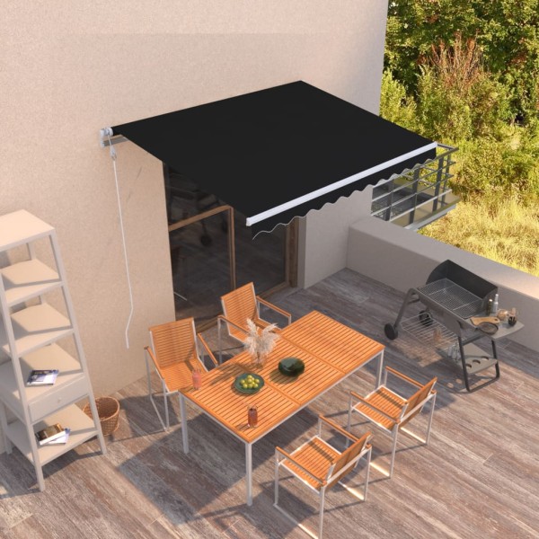 Automatic extractable marquis, anthracite colors, 300x250cm
