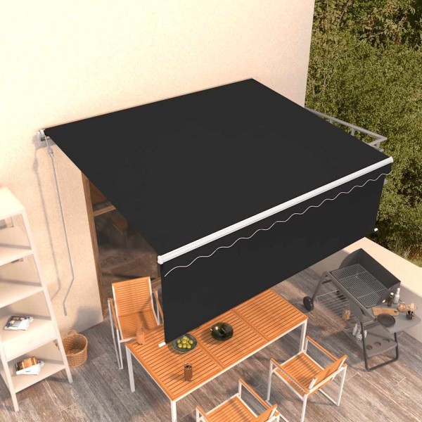 Automatically extractable marquis, anthracite, 4.5x3m