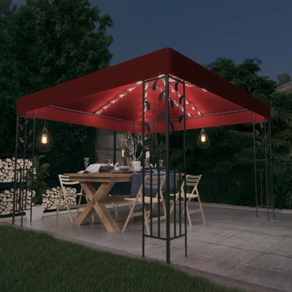 Light light source LED, wine red, 3x3 m