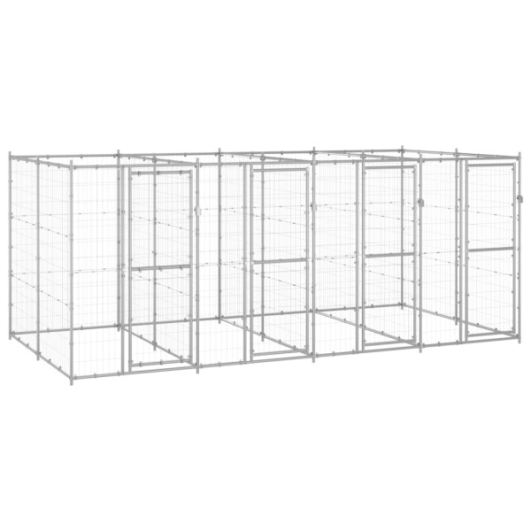 Outdoor roller for dogs, galvanized steel, 9.68m ²