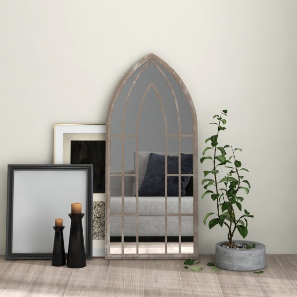 Mirror, sandy color, 100x45cm, iron, for internal use