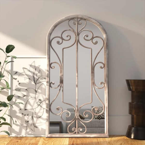 Mirror, sandy color, 70x30cm, iron, for internal use