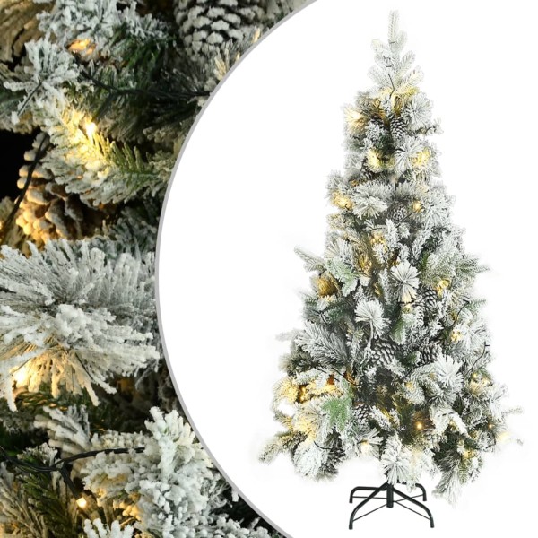 Christmas tree with snow and watermelon, 225cm, PVC and PE