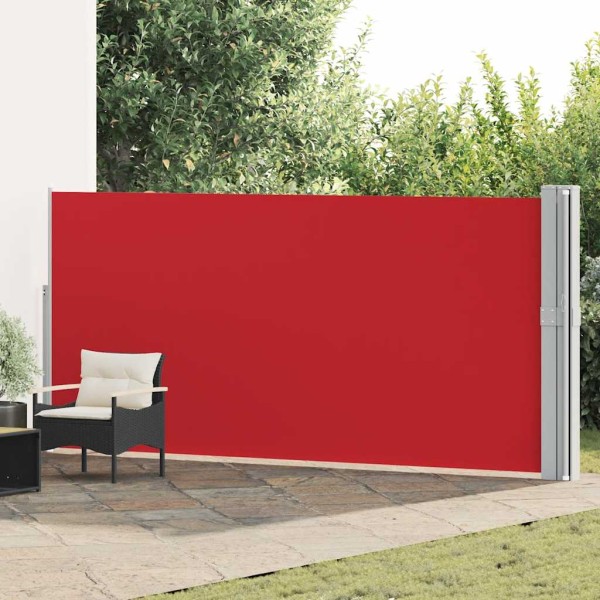Pull out side yard partition, red, 170x1200cm