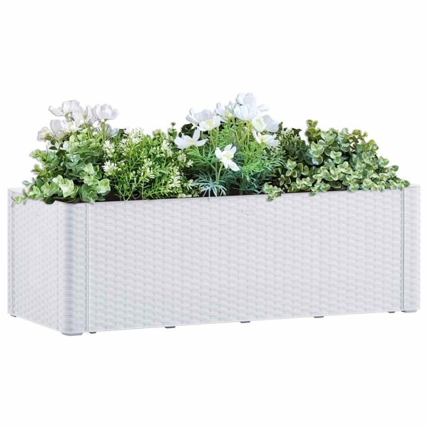Bed with self-watering system, white, 100x43x33cm