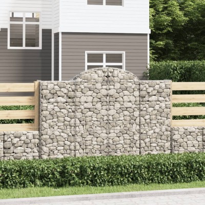 Curved gabion baskets,...