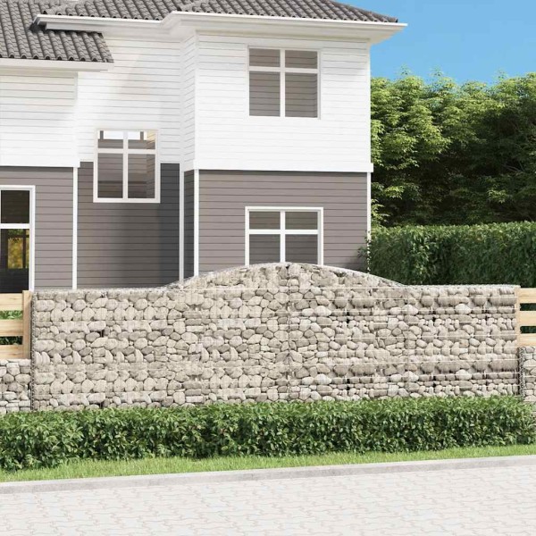 Curved gable baskets, 9pcs., 400x30x120 / 140cm, iron