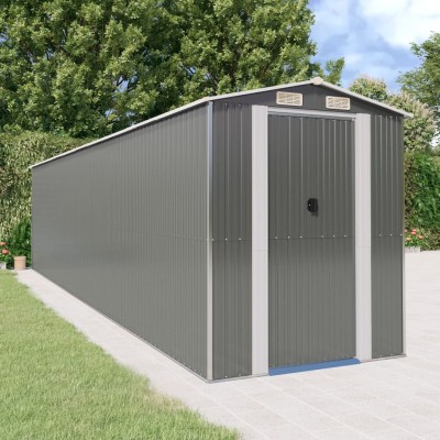 Garden shed, light grey,...