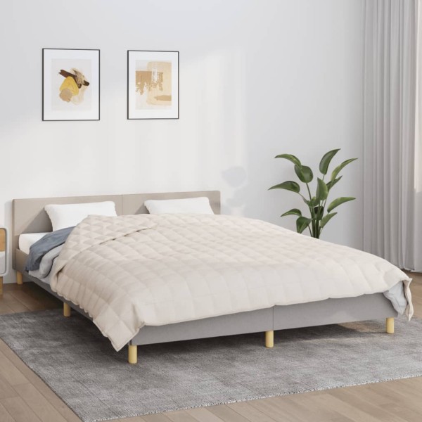 Heavy blanket, light cream, 220x240cm, fabric, 11kg