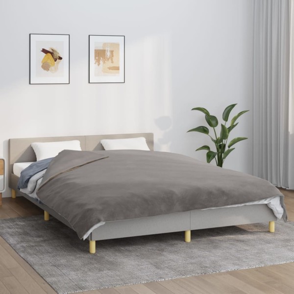 Heavy duvet with cover, grey, 200x230cm, fabric, 9kg