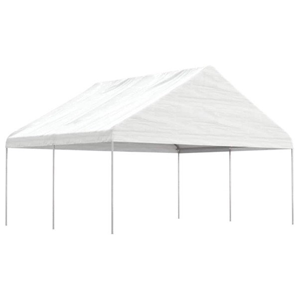 White, 4,46x5,88x3,75m, polyethylene with roof