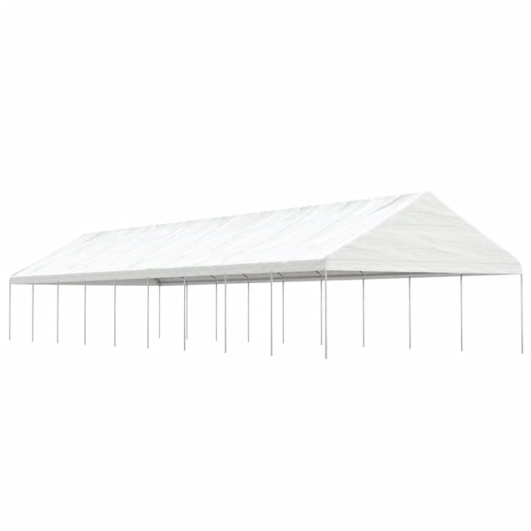 White, 20.07x5,88x3,75m, polyethylene with roof