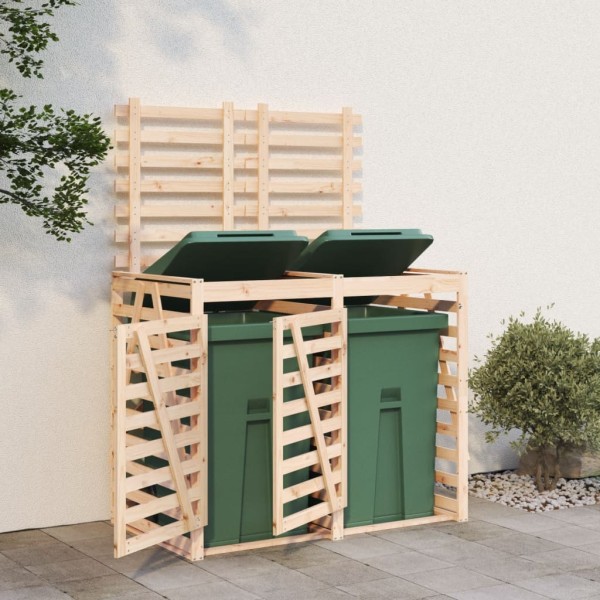 Double container shelter, pine wood array