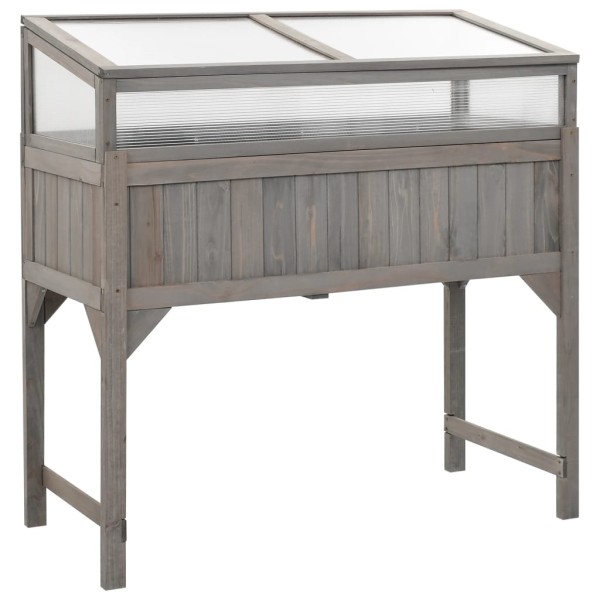 High bed with greenhouse, 110x54x120cm, spruce array