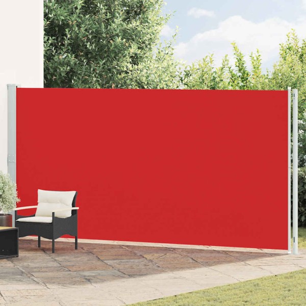 Pull out side yard partition, red, 200x600cm