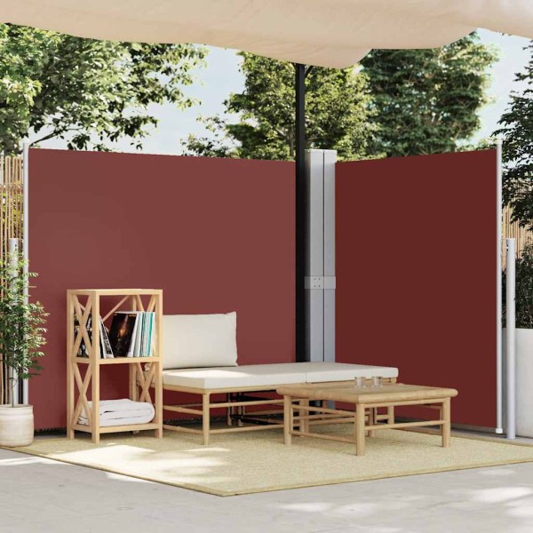 Pull out side partition, brown, 180x600cm
