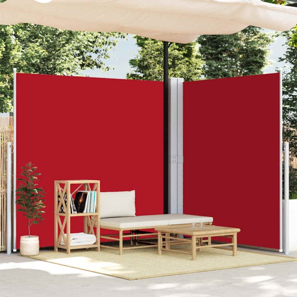 Pull out side partition, red, 200x600cm