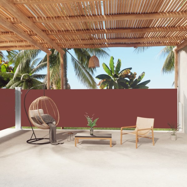Pull out side partition, brown, 160x1000cm
