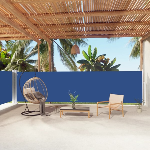 Pull out side partition, blue, 160x1000cm