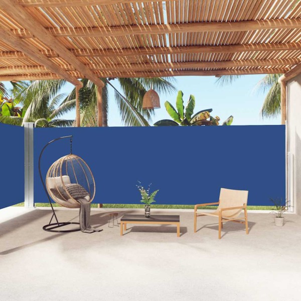 Pull out side partition, blue, 200x1000cm