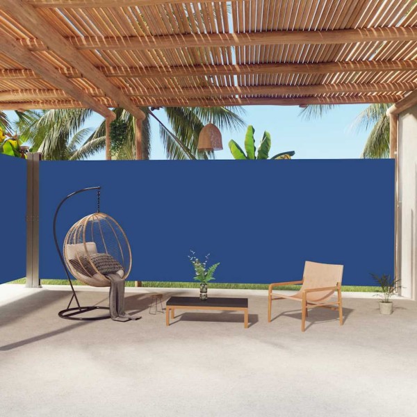 Pull out side partition, blue, 220x1000cm