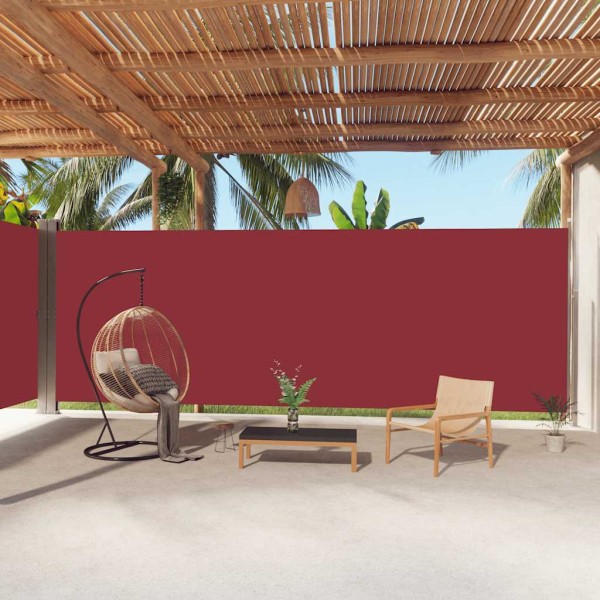 Pull out side partition, red, 220x1000cm