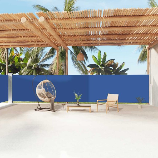Pull out side partition, blue, 160x1200cm