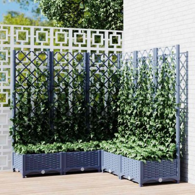 Garden cot with three, blue...
