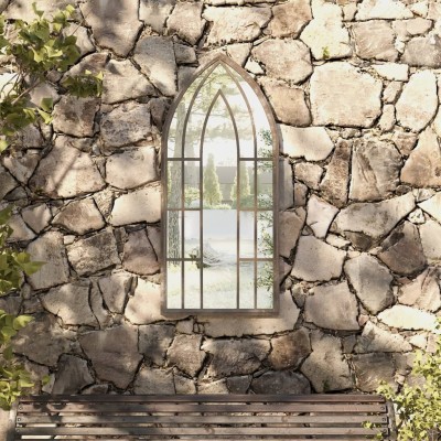 Garden mirror, sandy color,...