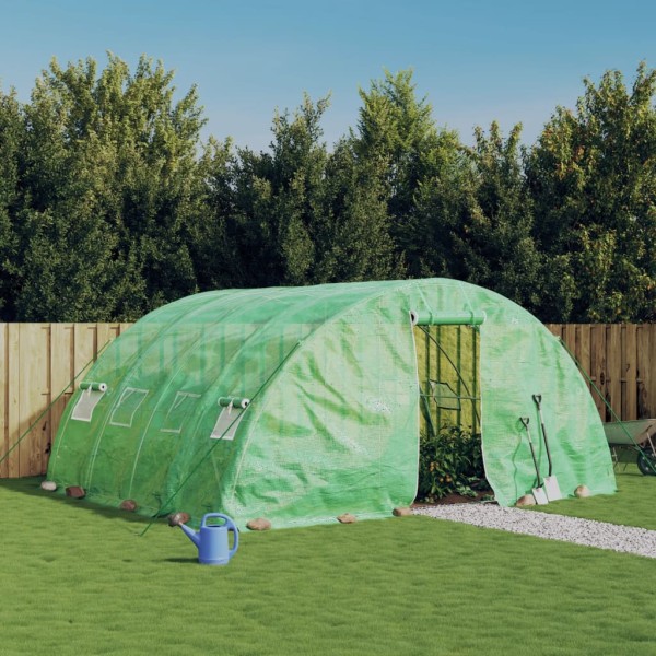Greenhouse with steel frame, green, 5x4x2,3m, 20m ²