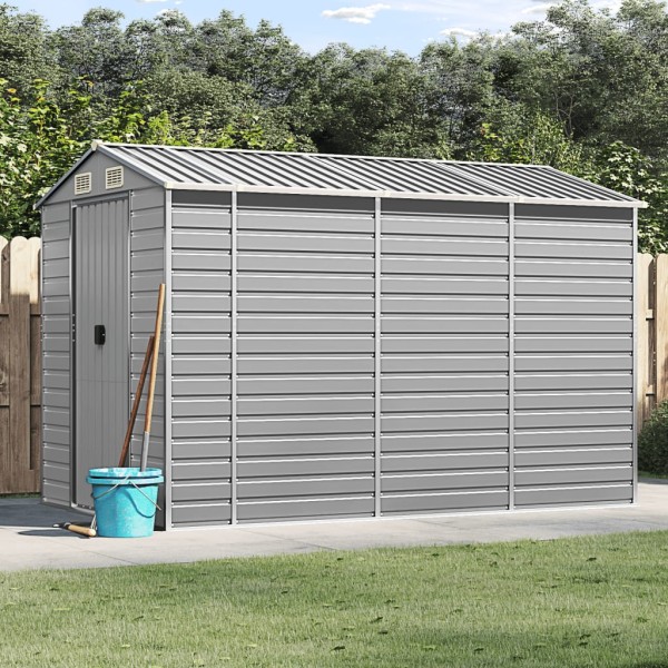 Garden case, light grey, 191x300x198 cm, galvanized steel