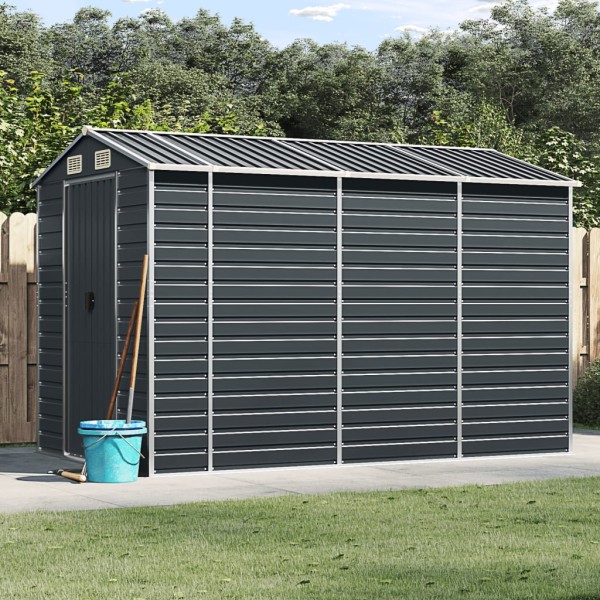 Garden shed, anthracite, 191x300x19cm, galvanized steel