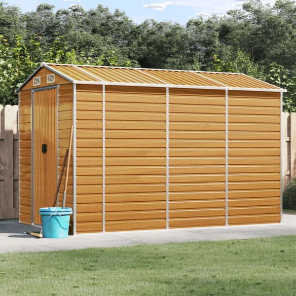 Garden case, light brown, 191x300x198 cm, galvanized steel