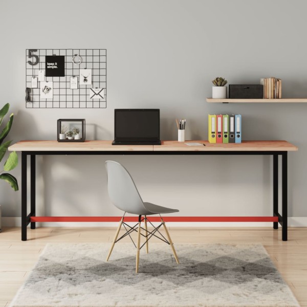Desktop, 220x55x81,5cm, tub and metal