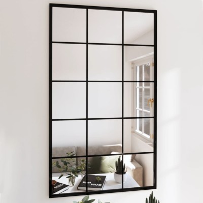 Wall mirrors, 4pcs., black,...