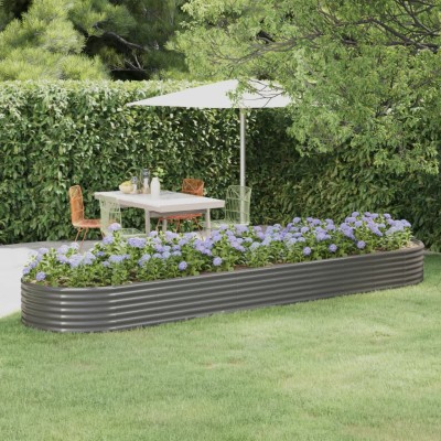 High garden bed, grey,...