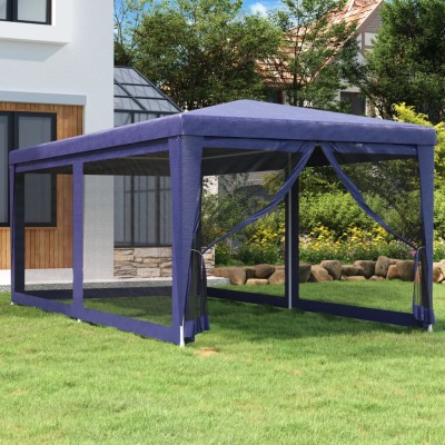 6 mesh walls, blue, 3x6m, HDPE