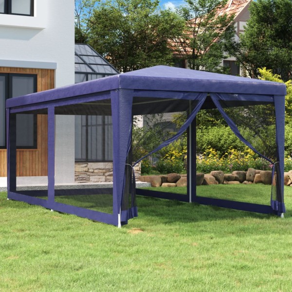 6 mesh walls, blue, 3x6m, HDPE