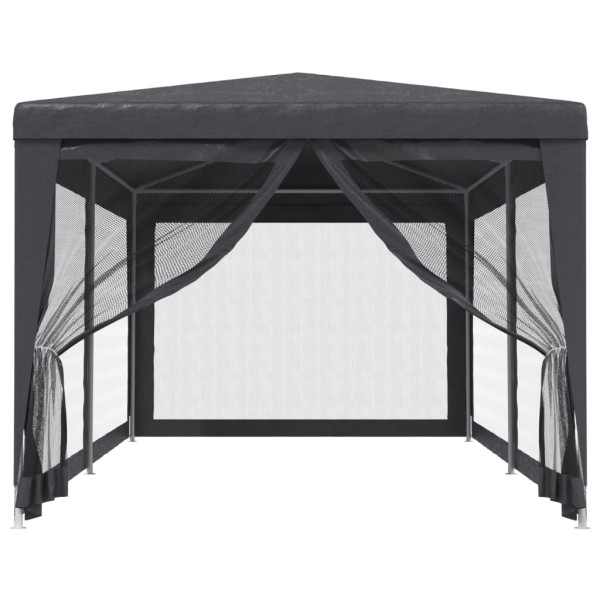 Advanced tent with 6 walls, anthracite, 3x6m, HDPE