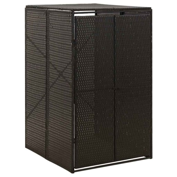 Stonehouse, black, 70x80x117cm, polattan, single