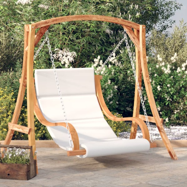 Swivel chair, teak-faced spruce