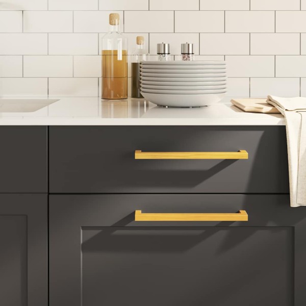 Cabinet handles, 20pcs., gold stainless steel