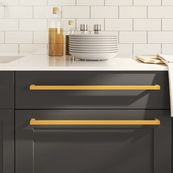 Cabinet handles, 20pcs., gold stainless steel
