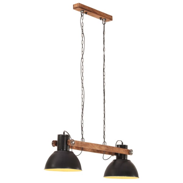 Suspended luminaire, completely black, 109cm, 25W, E27